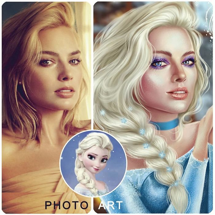 Margot Robbie As Elsa