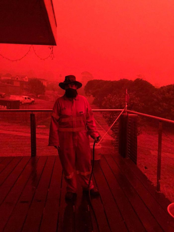 Foto sin filtros. Australia roja por los incendios