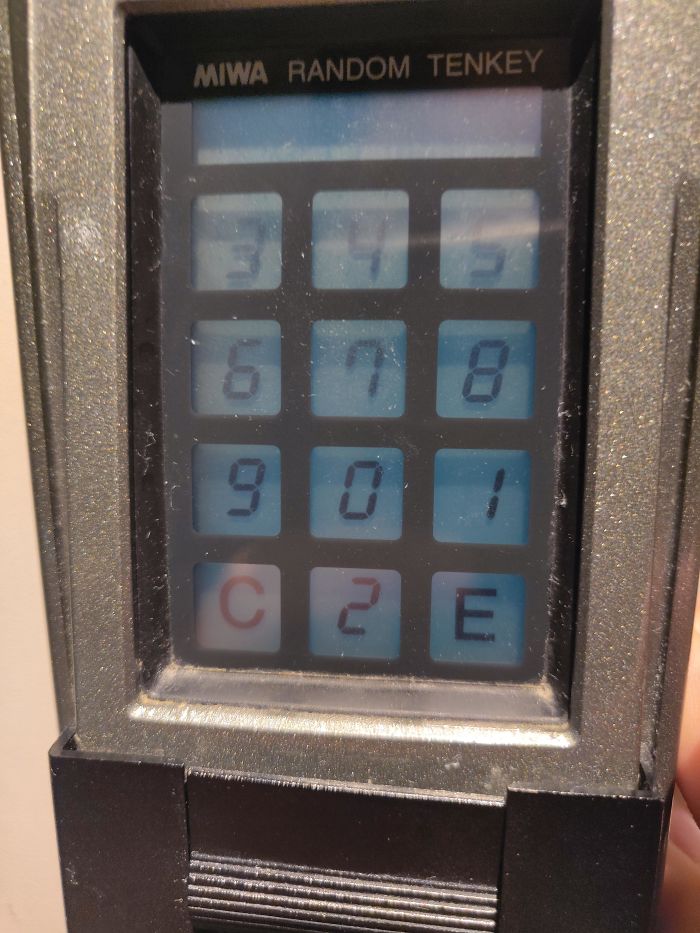 This Keypad Randomizes The Numbers Every Time So Someone Doesn't Figure Out The Password From Your Hand Movements
