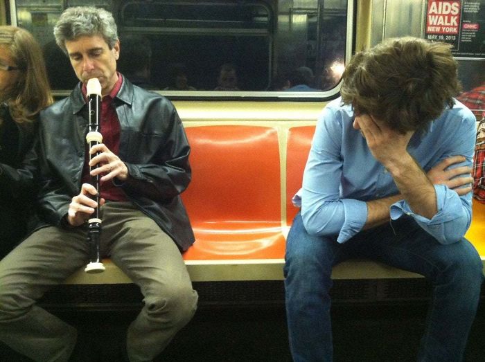 Guy Gets On Train, Proceeds To Play "Take Me Out To The Ball Game" Repeatedly On Recorder