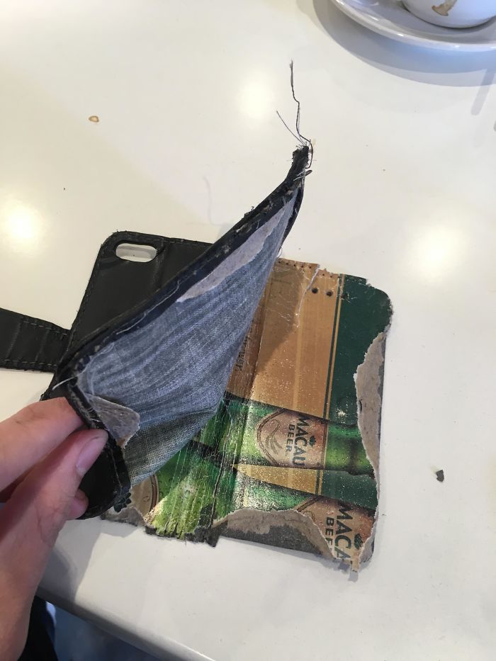 I Ripped Up My Old Phone Case To Discover It’s Made Of A Macau Beer Mat
