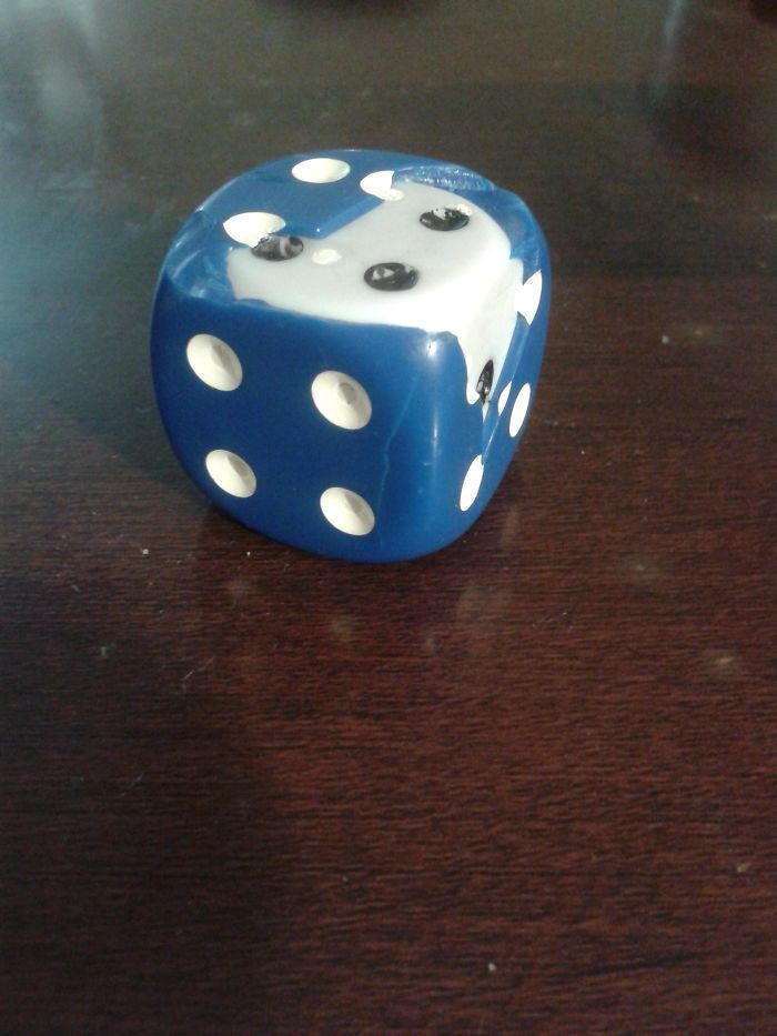 One Of My Dice Cracked And Revealed Another One Hidden Inside It