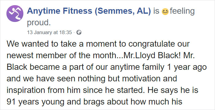 91-Year-Old Grandpa Starts Going To The Gym 3 Times A Week, Proves It's Never Too Late To Get Into Fitness