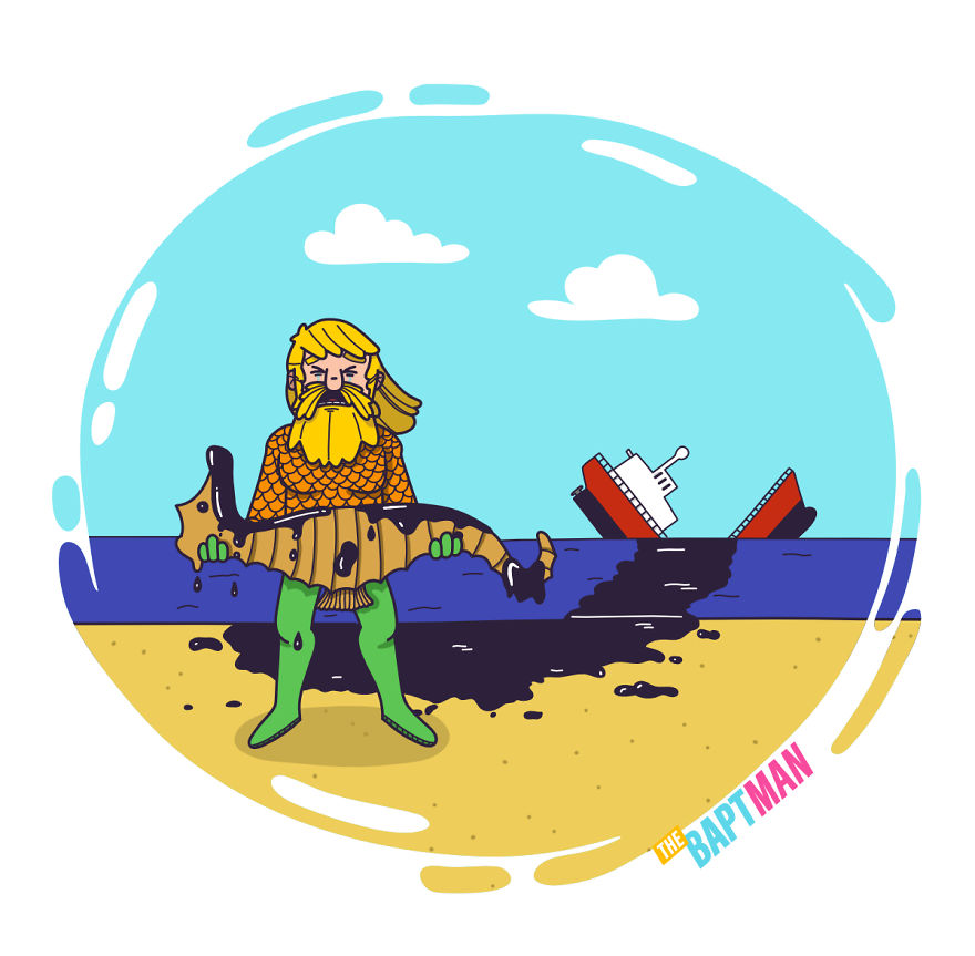 Aquaman And The Oil Spill