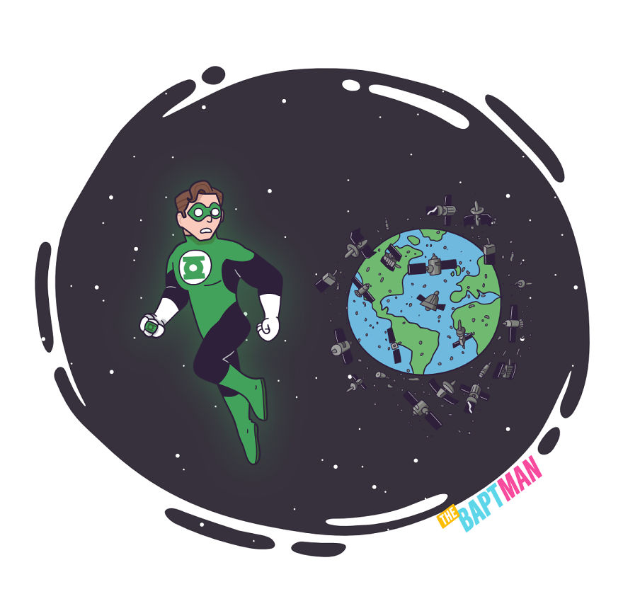 Green Lantern And Space Pollution