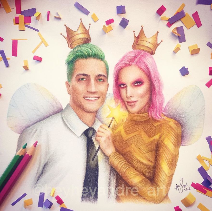 Nathan Schwandt And Jeffree Star As Cosmo And Wanda