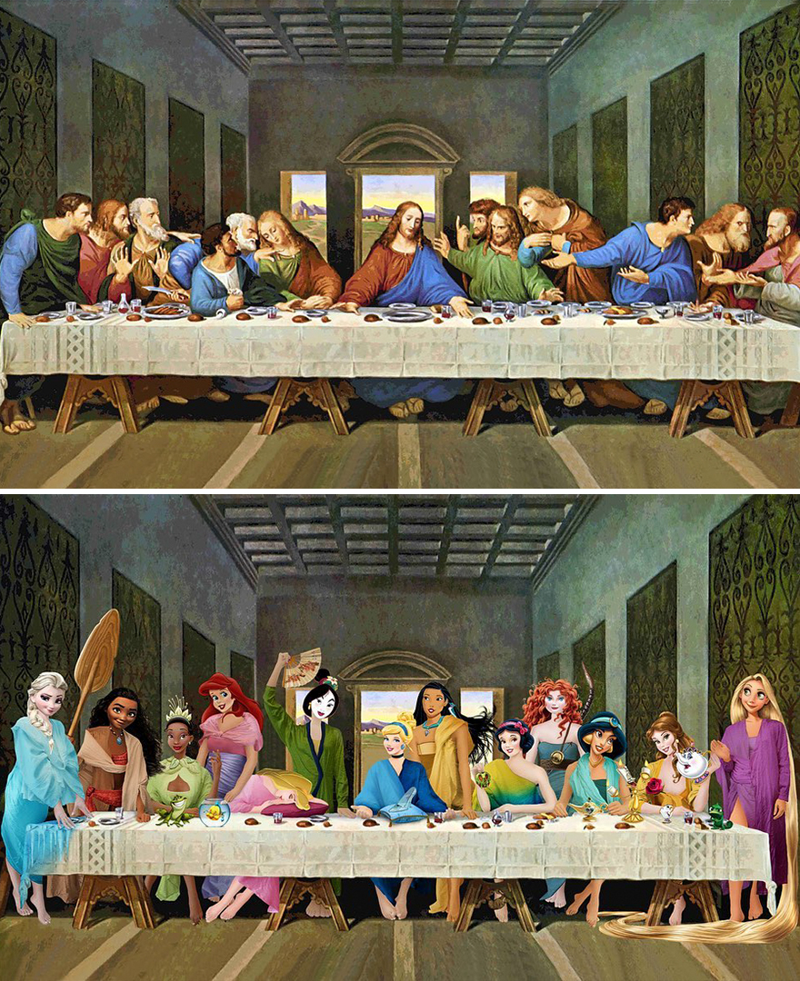 The Last Supper / Disney Princesses