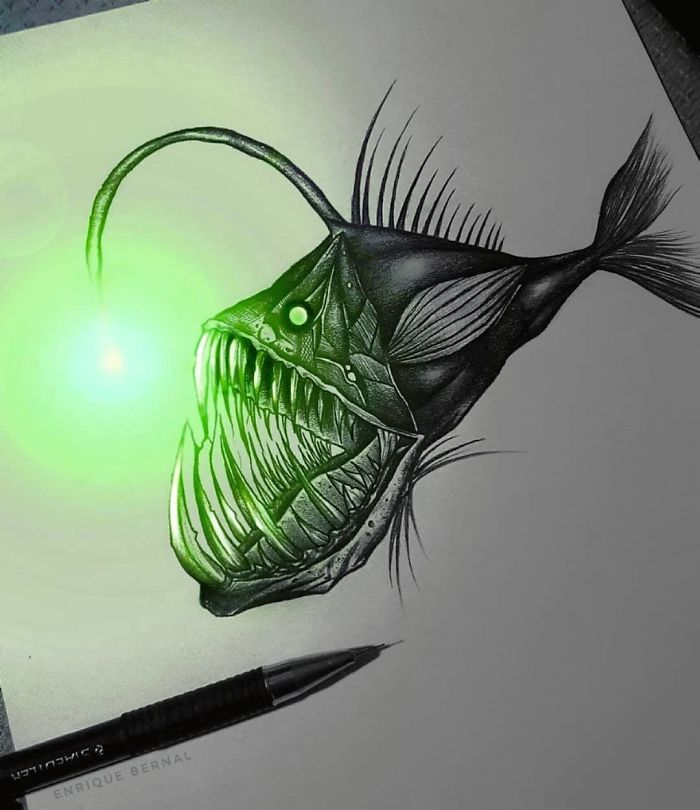 Pencil-Drawings-Glow-Enrique-Bernal