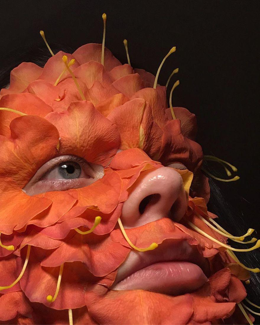 Meet The Russian Artist Who Uses Vegetables, Plants And Flowers In Makeup That Will Impress You