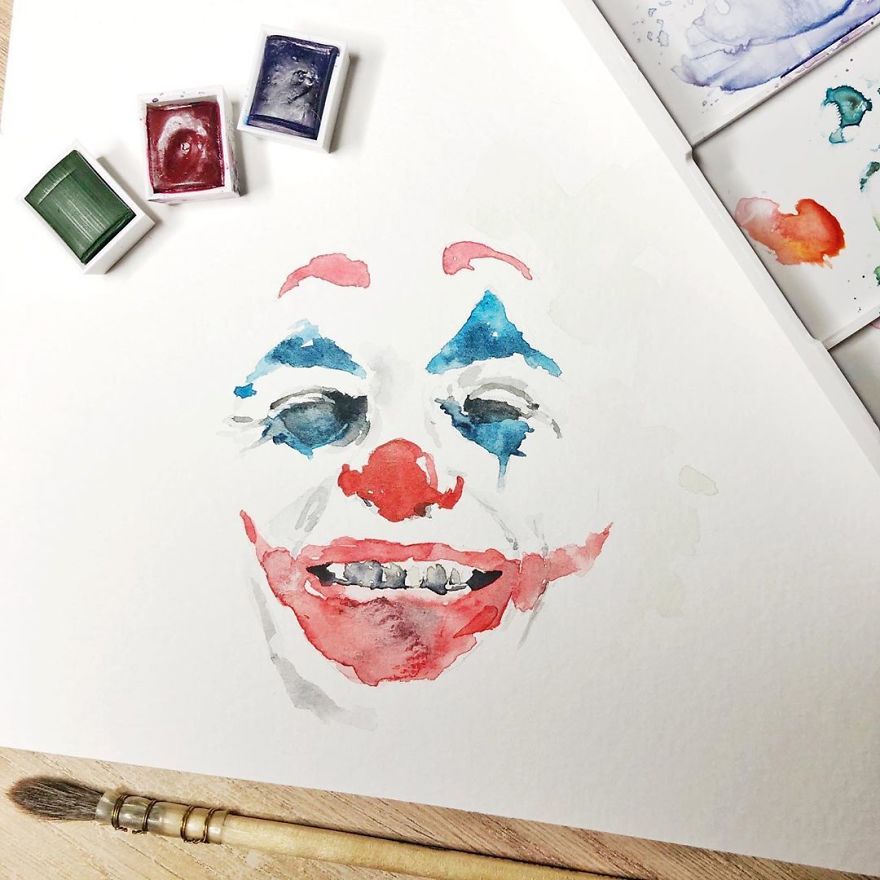 Yup It’s This Guy Again, A Simple Joker Paint, A Break From Christmas Painting And Commissions!⠀
.⠀
.⠀
.⠀
⠀
#instawatercolor⠀
#artguide⠀
#timetoart⠀
#watercolourpaintings⠀
#watercolorartwork⠀
#dailypaint⠀
#watercolorsketchbook⠀
#watercolorplanet⠀
#brightart⠀
#paintdaily⠀
#everydaywatercolor⠀
#aquarelles⠀
#watercolor_planet⠀
#watercolourpaper⠀
#watercolorpractice⠀
#watercolor_inlove⠀
#watercolorartist⠀
#watercolordaily⠀
#watercolorpaintings⠀
#illustration_art⠀
#illustrationofinstagram⠀
#artistsharing⠀
#colour_collective⠀
#livewithart #jokermovie #joker #joaquinphoenix #portraitart