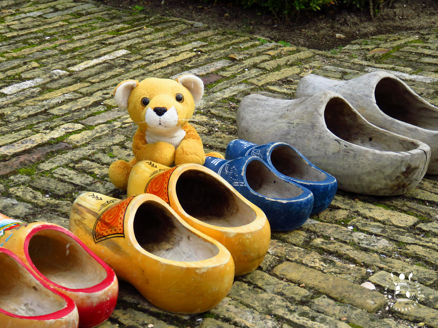 Shopping For Some Wooden Shoes At Zaanse Schans, The Netherlands