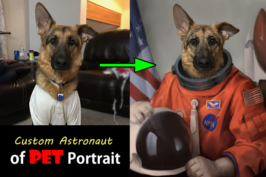 Custom Pet Portrait Painting Custom Pet Portrait Painting