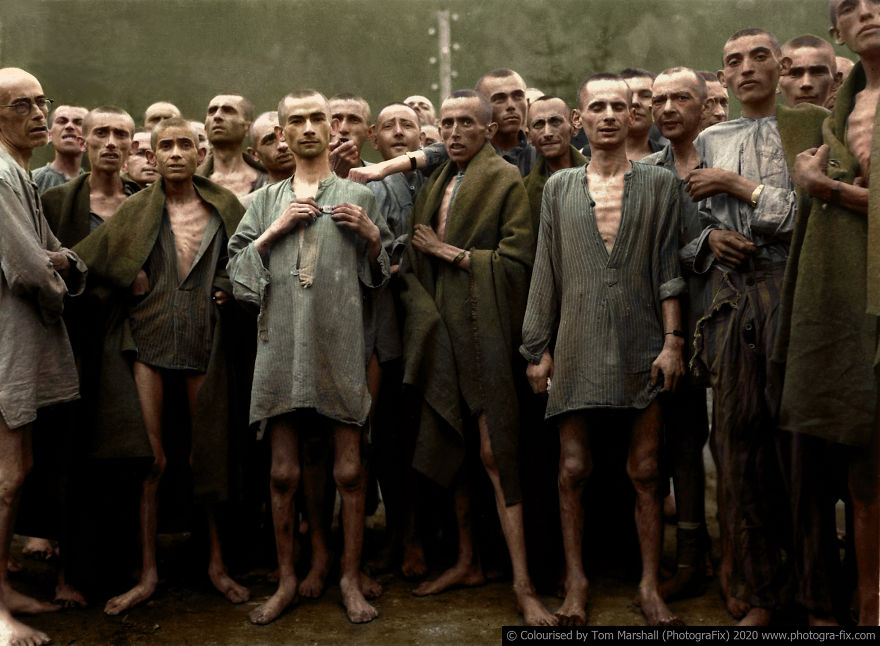 My 10 Colourised Photos Show The True Horror Of The Holocaust