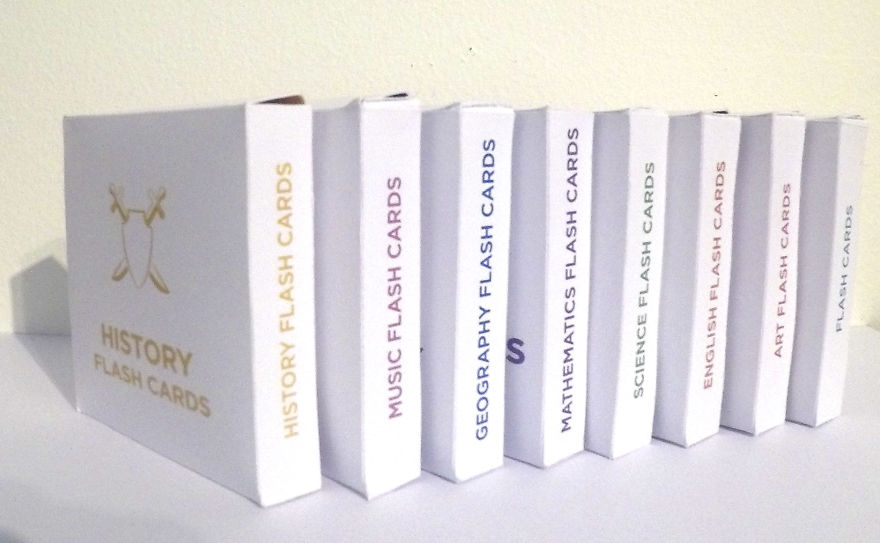 I Designed And Made Flash Cards To Help My Kids Study.