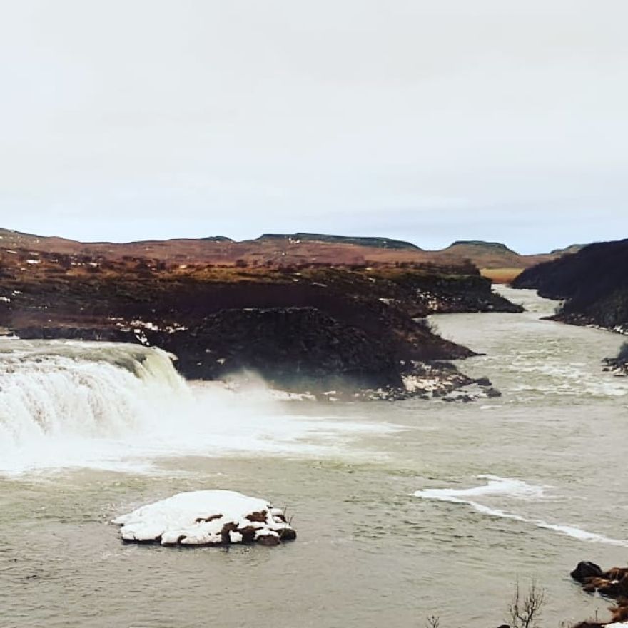 Stone, Water And Ice In Iceland