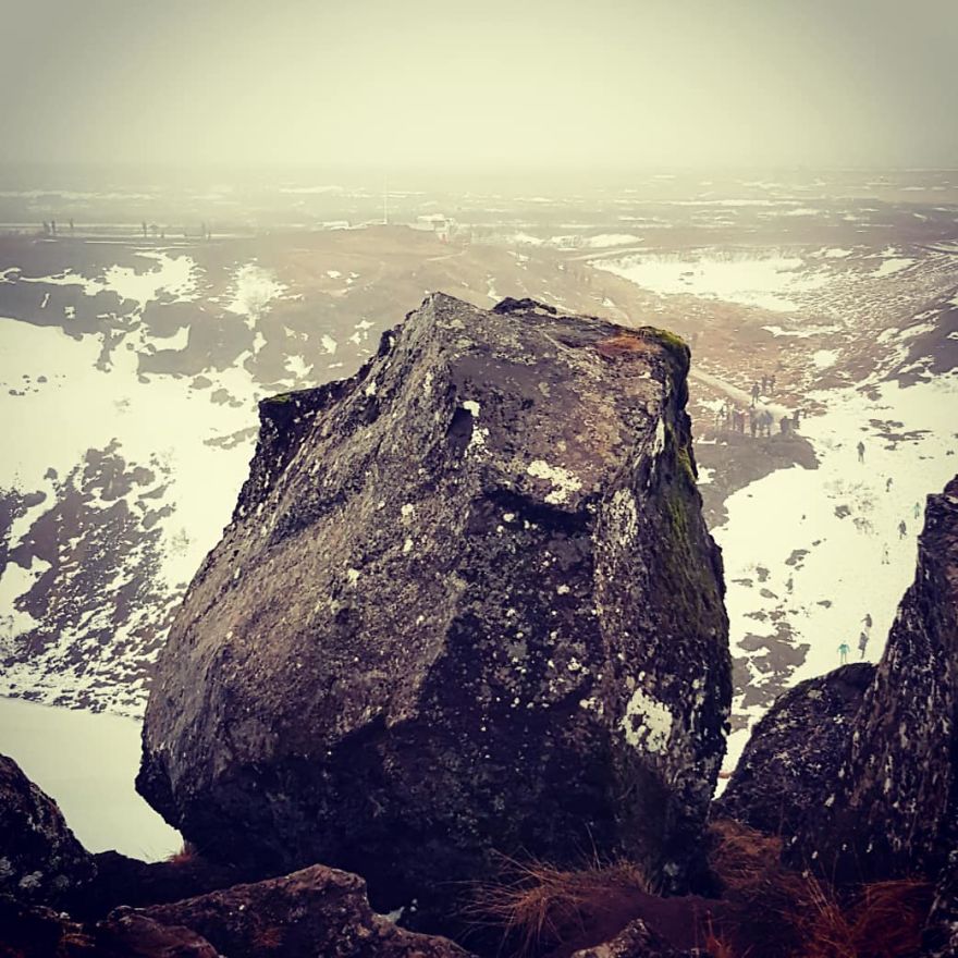 Stone, Water And Ice In Iceland