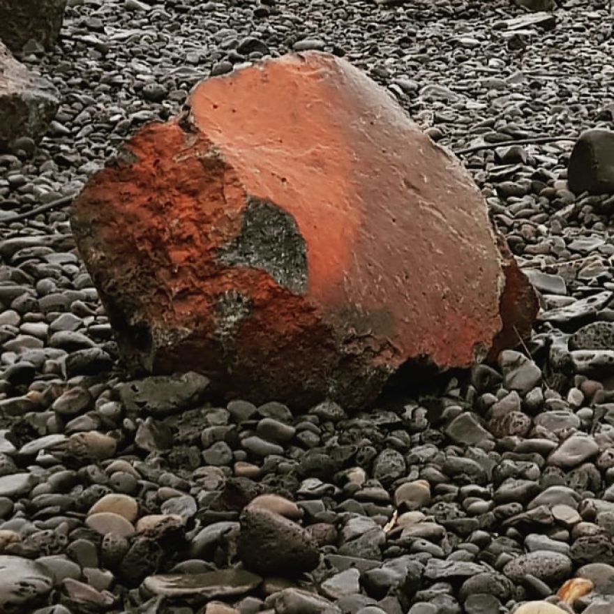 Stone, Water And Ice In Iceland