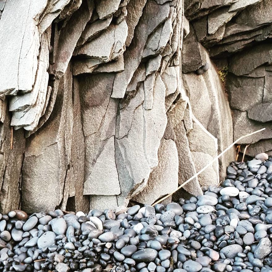 Stone, Water And Ice In Iceland