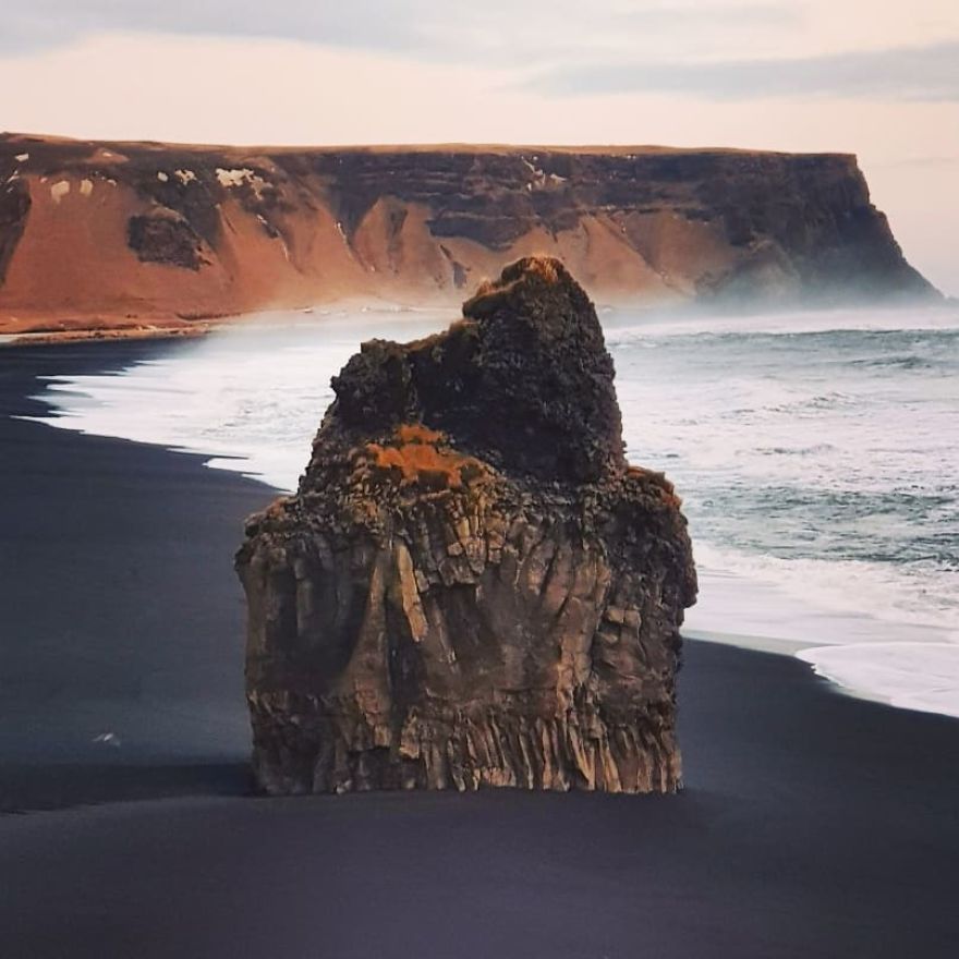 Stone, Water And Ice In Iceland