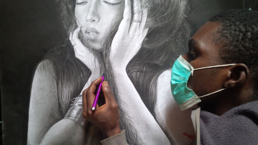 See These Dramatic Pencil Drawings By Cofrancis From Nigeria