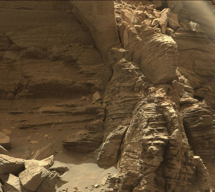 Outcrop In The Murray Buttes Region Of Lower Mount Sharp