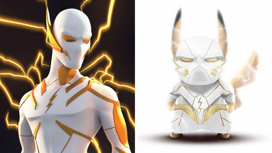 Superhero Characters As Pikachu Versions