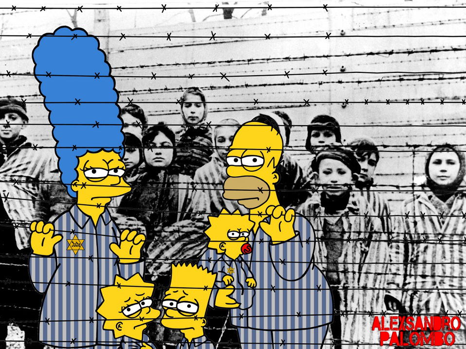 The-Simpsons-Art-by-artist-aleXsandro-Palombo-HolocaustMemorialDay-GiornatadellaMemoria-Olocausto-Jewish-Jews-Holocaust-Shoah-Remembrance-Day-Auschwitz-Birkenau-Antisemitism-Never-Again-4a-2a.jpg