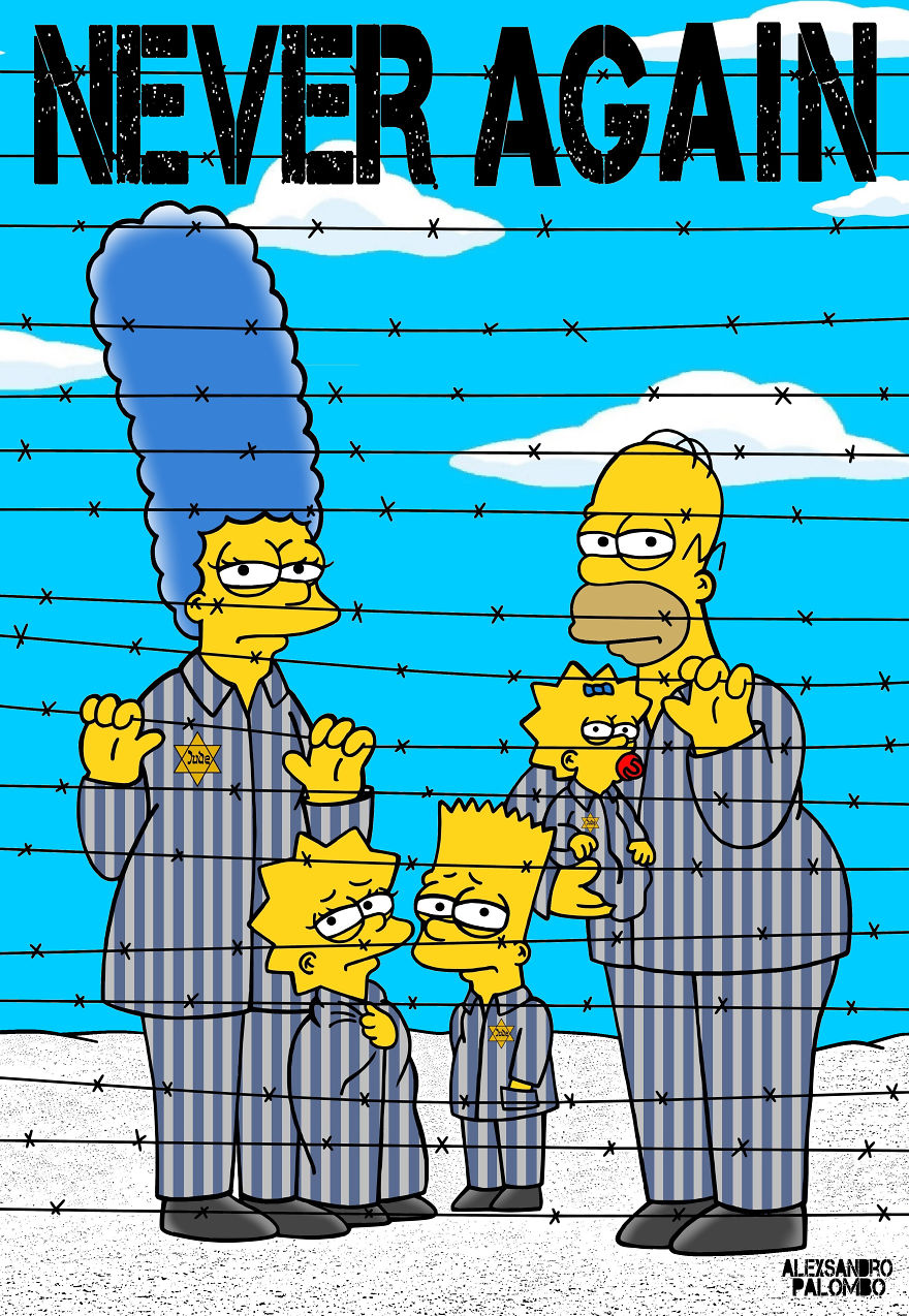 'The Simpsons Go To Auschwitz' Is This Artist's Call To Reflection For New Generations