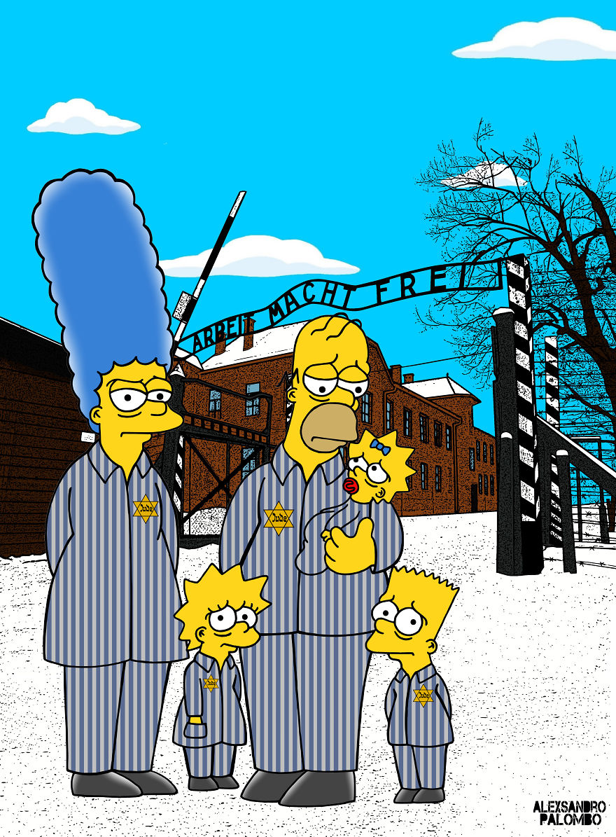 'The Simpsons Go To Auschwitz' Is This Artist's Call To Reflection For New Generations