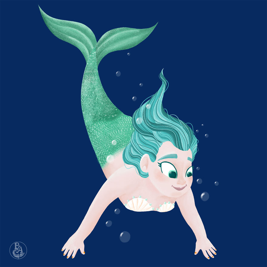 Young Mermaid Girl