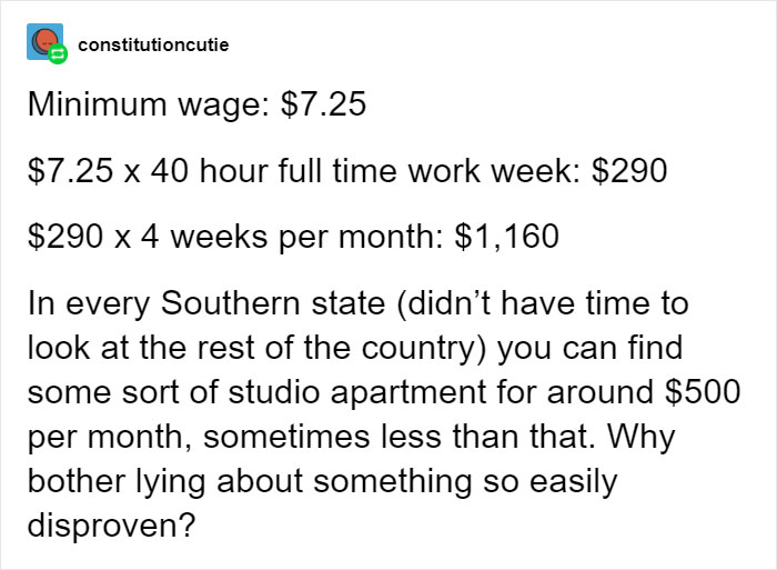 This Person Tries To Fact Check Bernie Sanders For Saying No One Can Afford An Apartment On Minimum Wage, Gets Shut Down