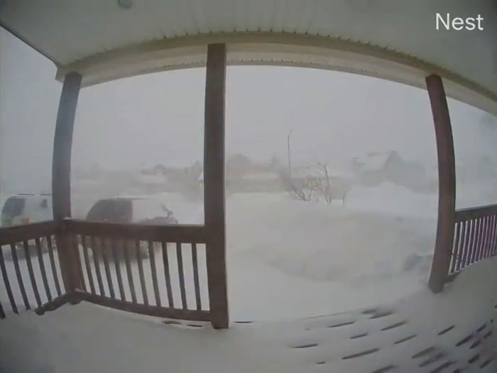 24 Hours In 30 Seconds: Timelapse Video Shows Snow Almost Reaching The Roof During A Blizzard In Canada