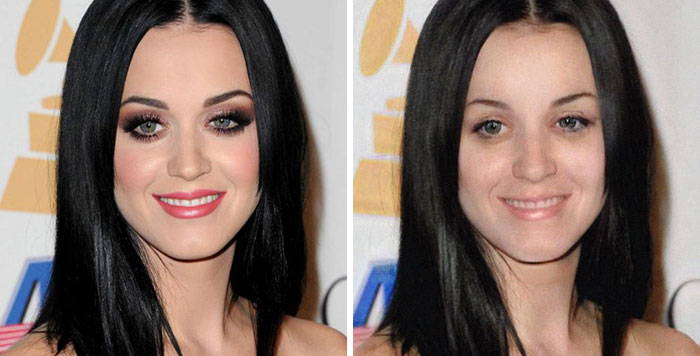 This App Has A Filter To Remove Makeup And People Are Using It To See How Celebrities Look Without It (30 Pics)