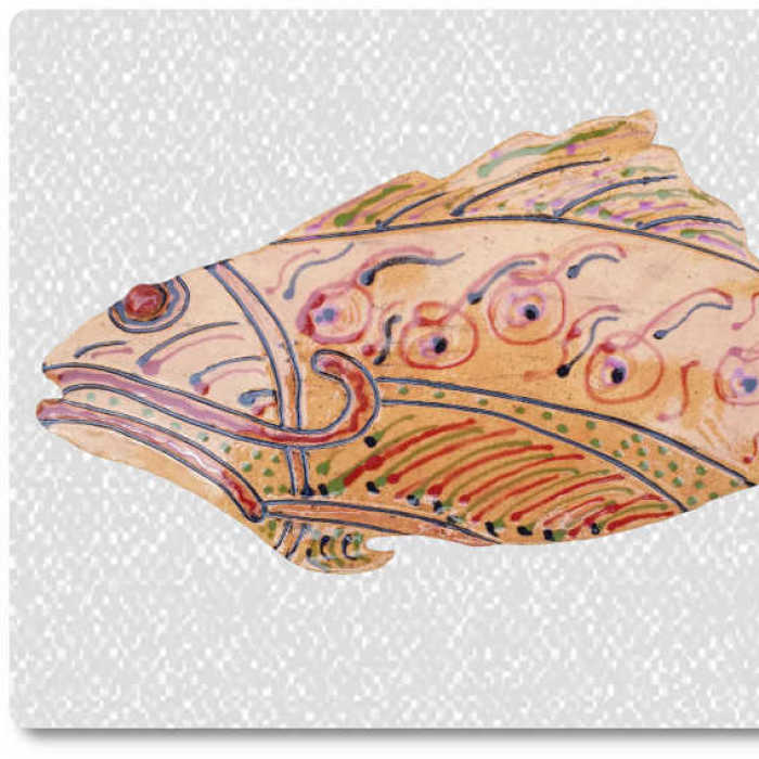 I Create Fish Ceramic Wall Decor
