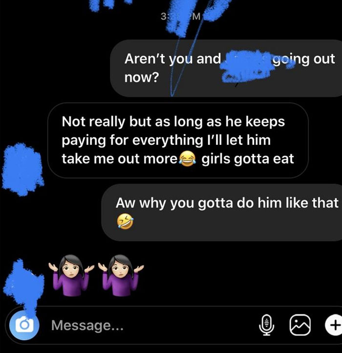 Guy Gets Screenshots Proving Girl He's Dating Is Using Him For Money, Plans A Revenge Date