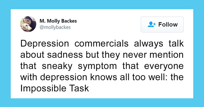 Woman Explains A Lesser Known Symptom Of Depression And People Are Thanking Her