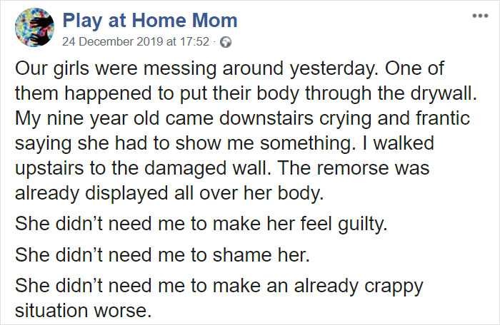 Parents Are Loving This Mom's Concept On Punishing Her Daughter For Putting A Hole In The Wall