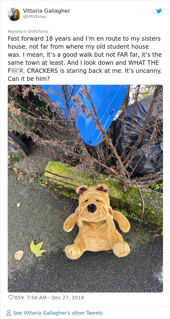 Woman Takes Home Filthy Toy She Found On The Street Thinking It's Hers From 18 Years Ago, Realizes She Made A Mistake