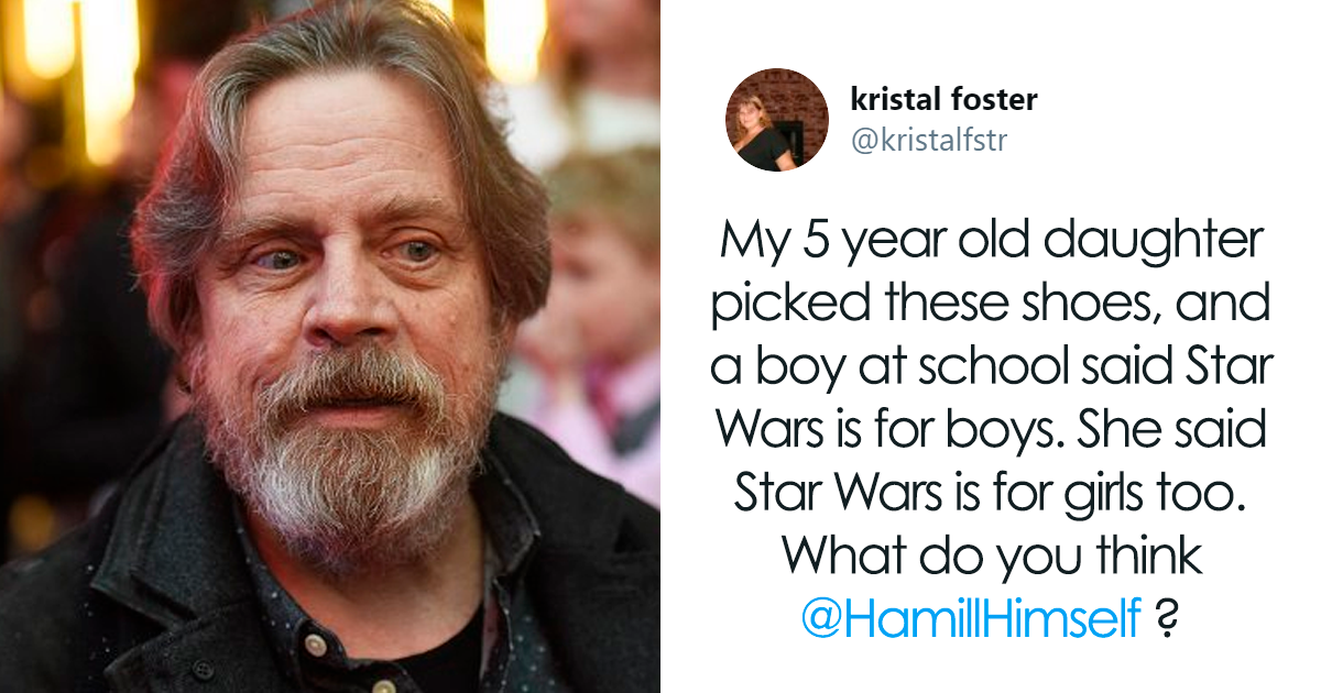 5 . Gets Told Star Wars Is Not For Girls, Her Mom Asks Twitter, Mark  Hamill Gives A Witty Response | Bored Panda