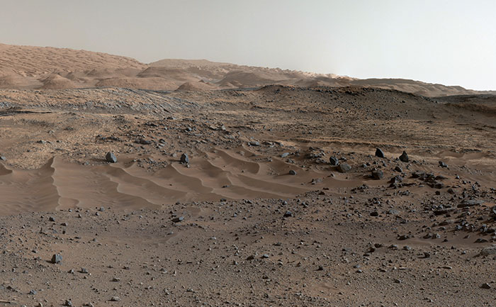 Curiosity Rover's View Of Alluring Martian Geology