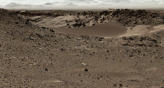 Curiosity Mars Rover Approaches 'Dingo Gap,' Mastcam View