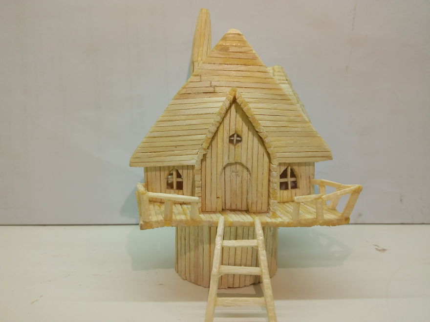 I Made A Miniature Fairy House Using Matches