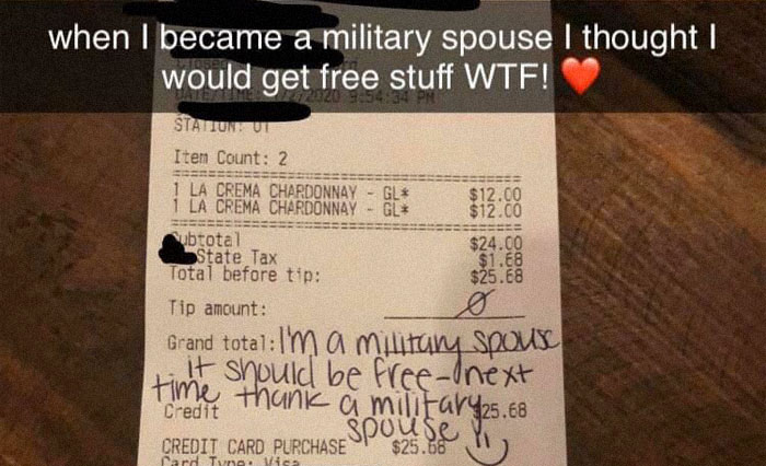 Entitled Military Wife Allegedly Loses It When Restaurant Makes Her Pay For The Wine She Ordered