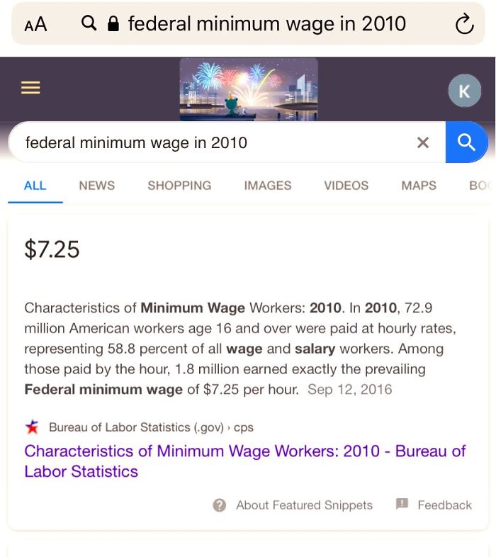 Someone Compares The Minimum Wage In 2010 vs 2020, And If That’s Not Sad Enough, Other People Share More Statistics