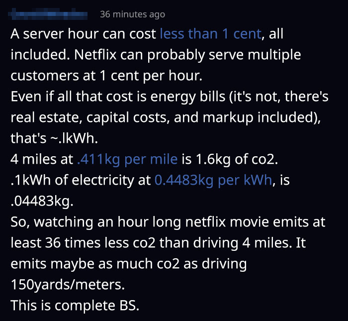 After News That Watching Netflix Is More Harmful To The Environment Than Driving Goes Viral, People Take To Reddit To Debunk This Theory