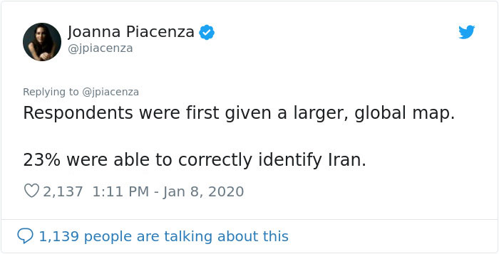 Americans Were Asked To Find Iran On The Map, And Some Of Them Pointed At USA