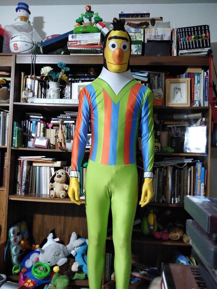Found This Bert Costume In A Thrift Store In Kettering, Ohio. Had To Bring It Home