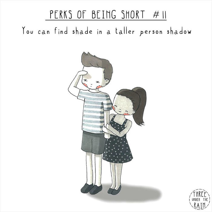 5-Foot-Tall Artist Illustrates What Being Short Is Like In 15 Wholesome Pics