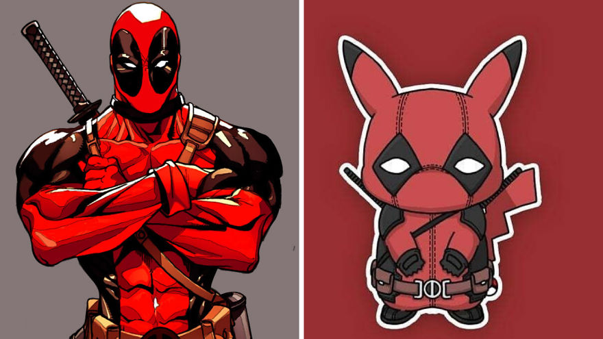 Superhero Characters As Pikachu Versions