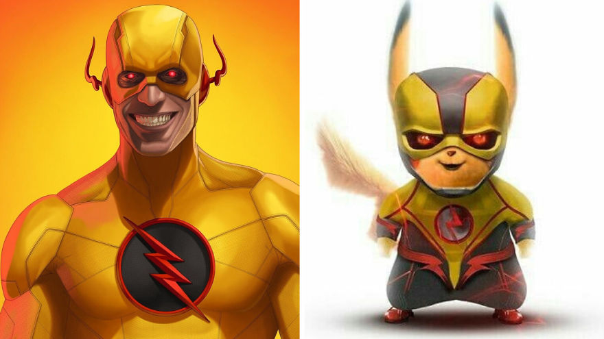 Superhero Characters As Pikachu Versions